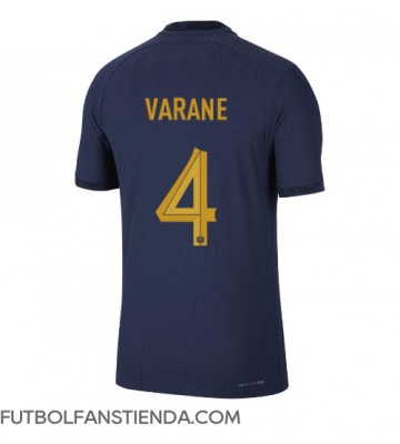 Francia Raphael Varane #4 Primera Equipación Mundial 2022 Manga Corta